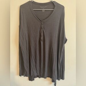 American Eagle Soft & Sexy Rib Knit Henley